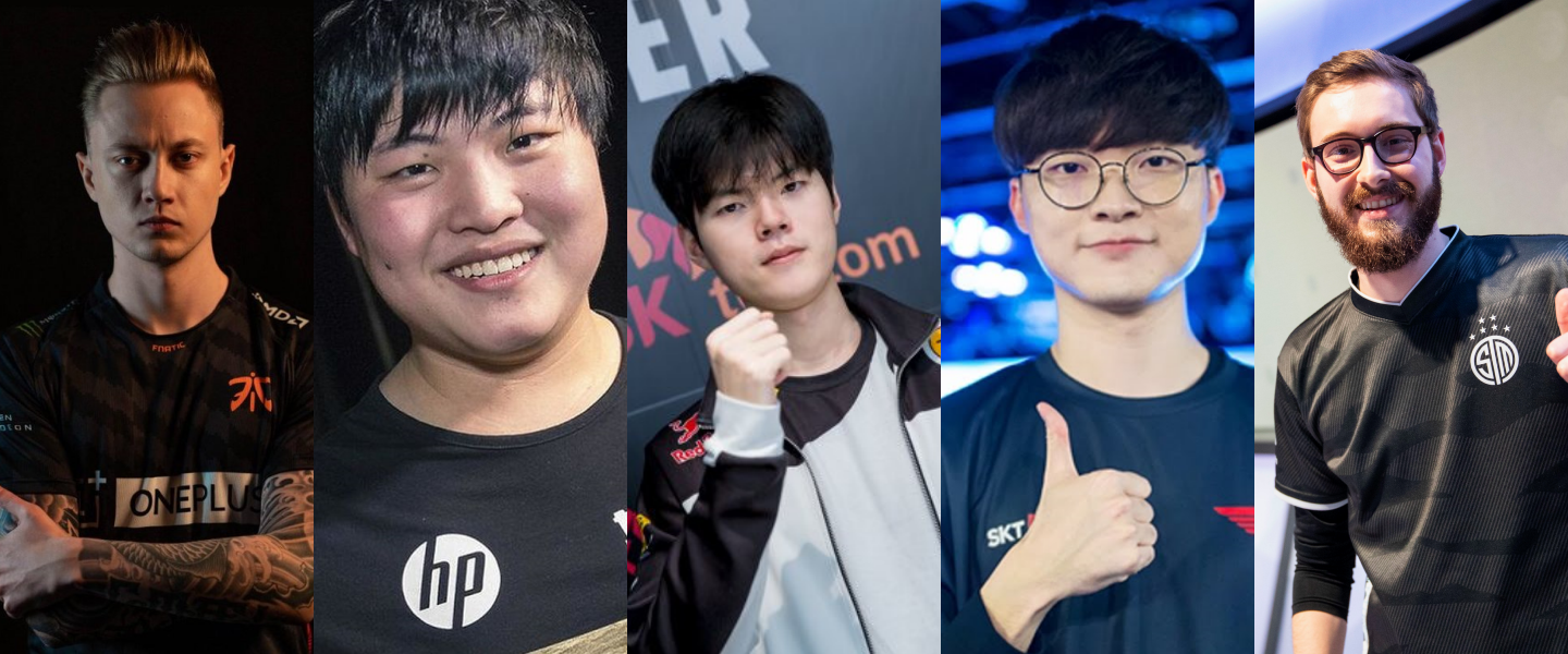 Rekkles, Uzi, Deft, Faker y Bjergsen