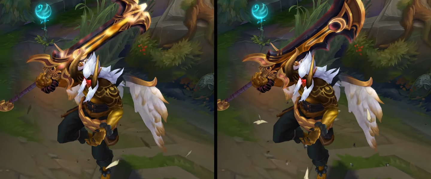 El cambio del aspecto de Aatrox