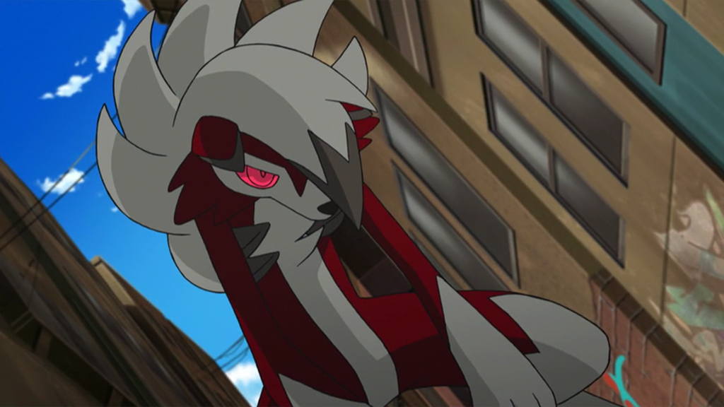 Lycanroc forma nocturna - Evoluciona de Rockruff con 50 caramelos Rockruff si es de noche