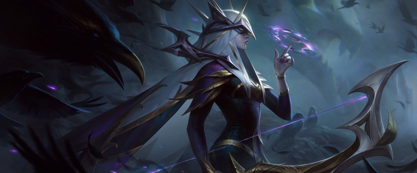 Un aspecto de Ashe que sirve de ficha en TFT