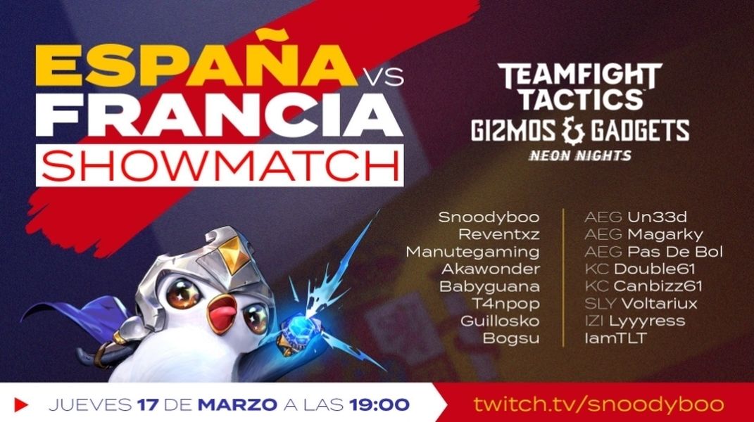 España vs Francia: showmatch de TFT