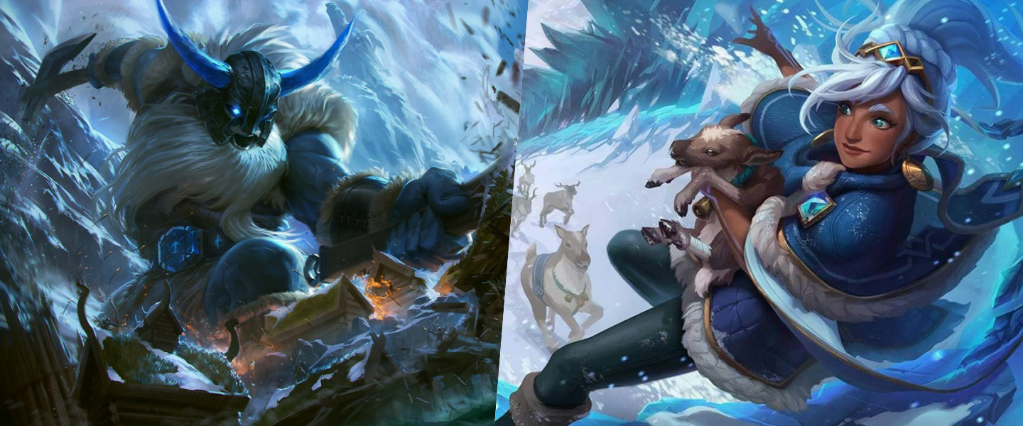 Olaf (izquierda) y Taliyah (derecha): los próximos reworks en LoL