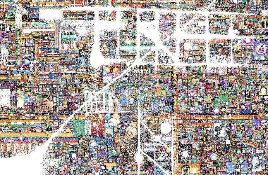 El final del mural de Reddit, como empezó