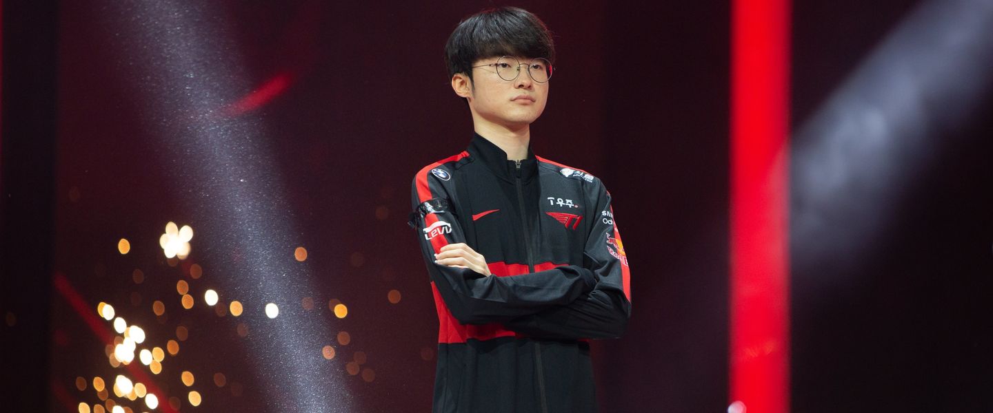 Faker, durante las finales de la LCK 2022