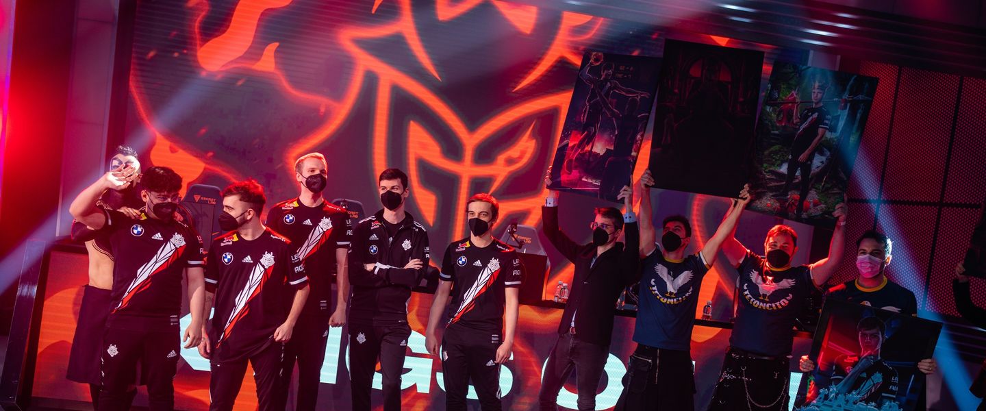 G2 Esports en su presentación para la semifinal