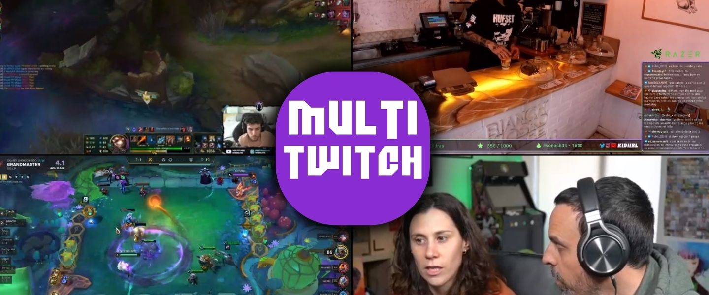 Así se ven varios streams simultáneos