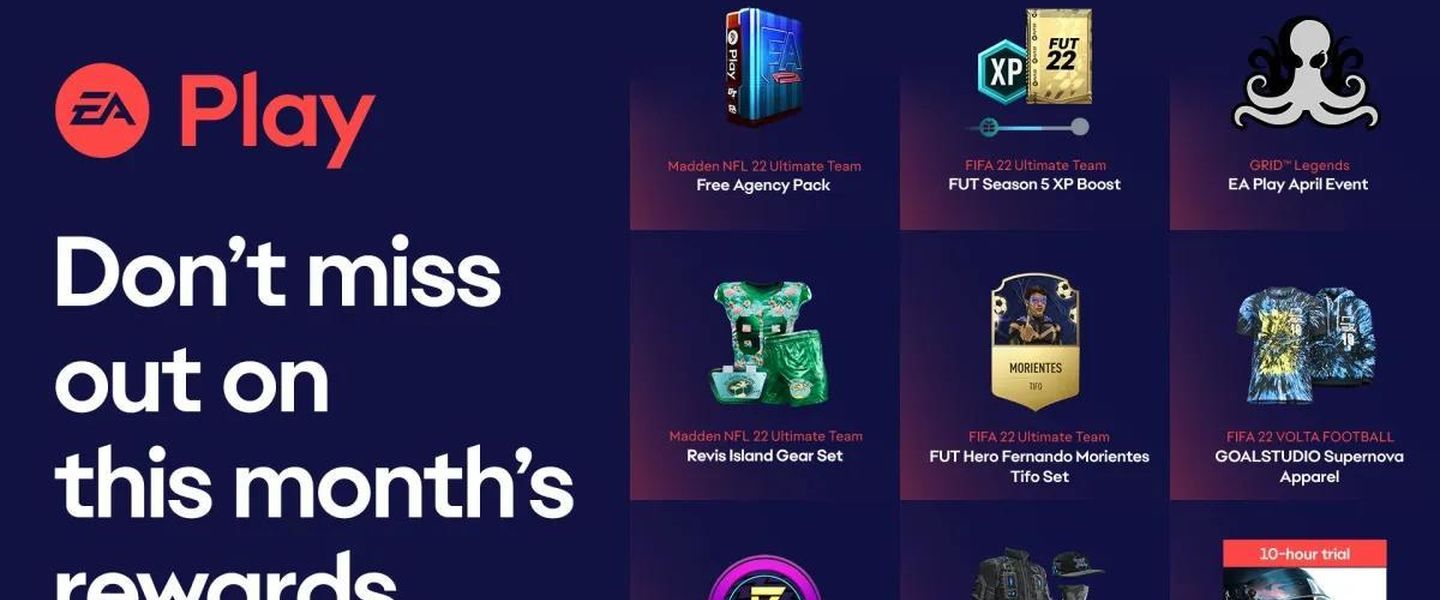 Recompensas de EA Play en Xbox Game Pass Ultimate de abril