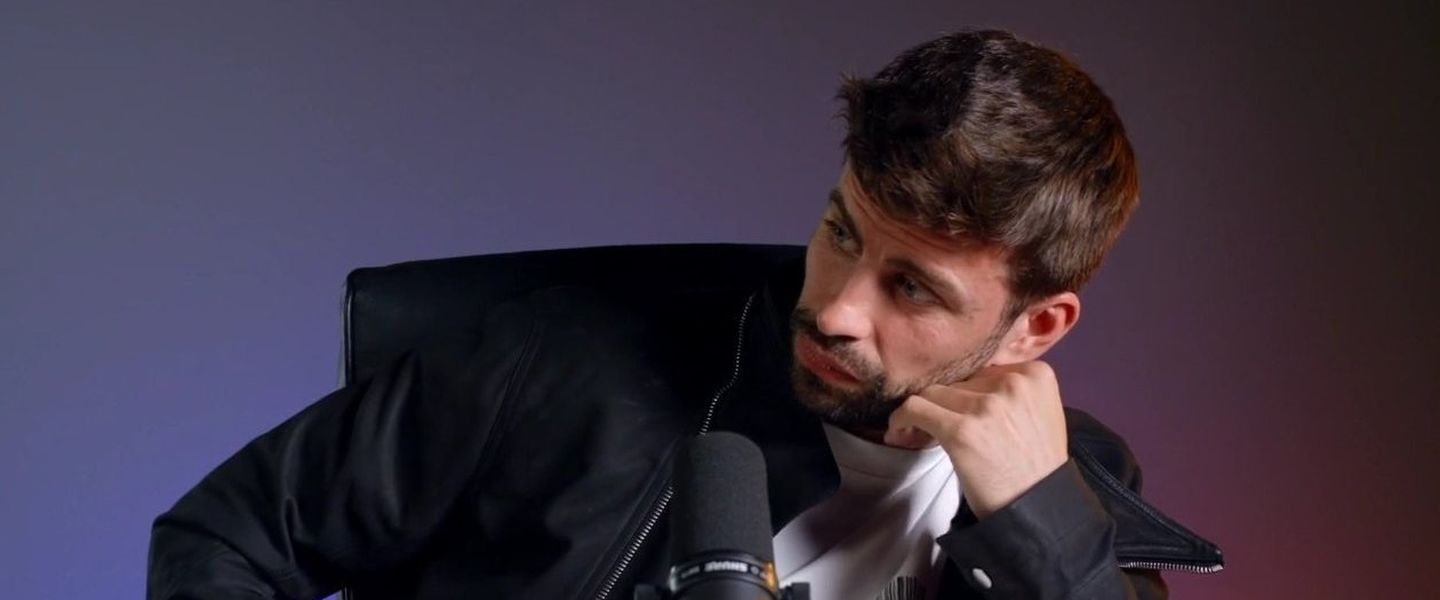 Piqué durante su rueda de prensa
