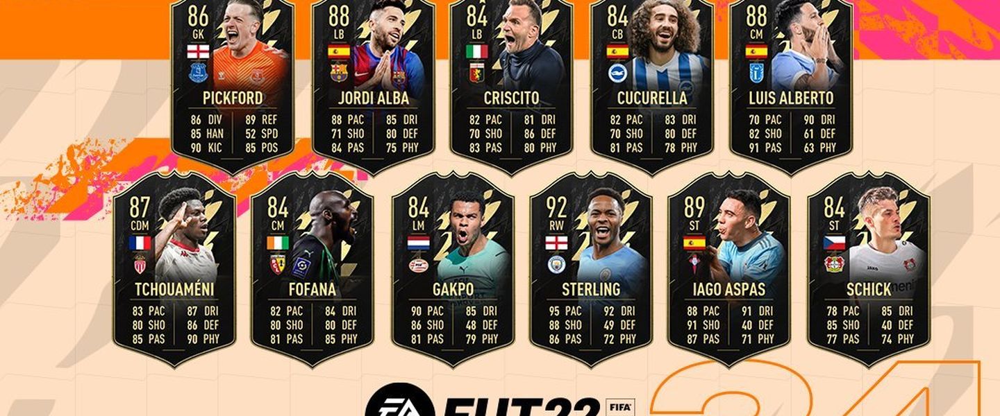 Equipo de la semana 34 (TOTW) de FIFA 22: Sterling, Aspas y Jordi Alba