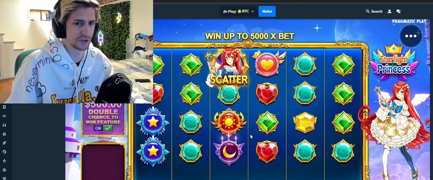 xQc jugando a Slots con más de 100.000 espectadores