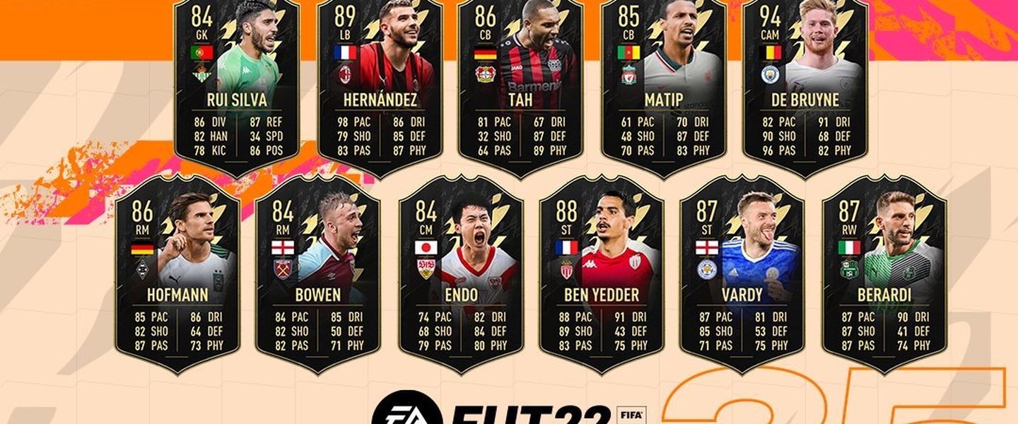 Equipo de la semana 35 (TOTW) de FIFA 22: De Bruyne y Vardy