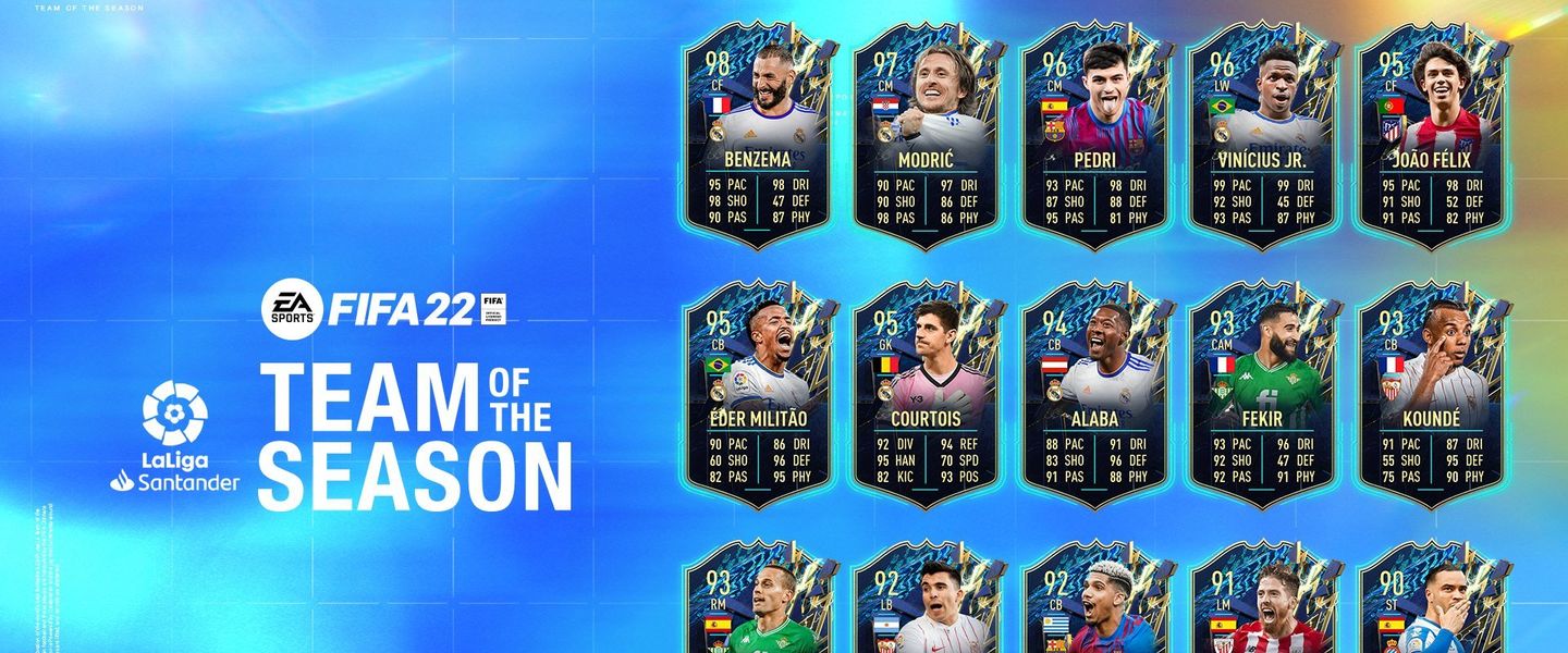 Team of the Season (TOTS) de LaLiga Santander en FIFA 22
