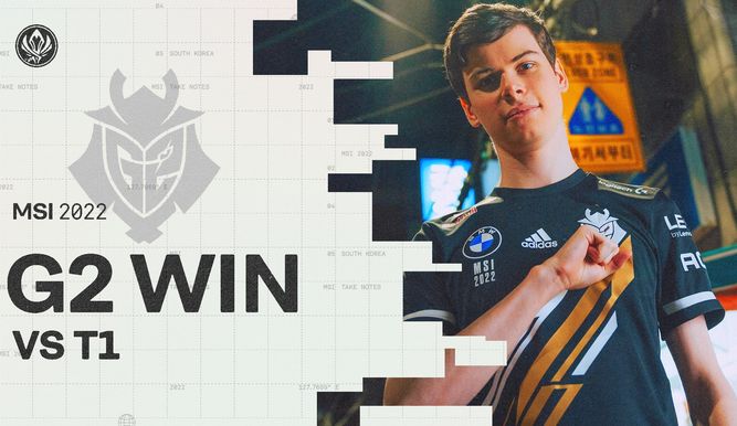 G2 Esports ya va 21-0 y derrota a T1