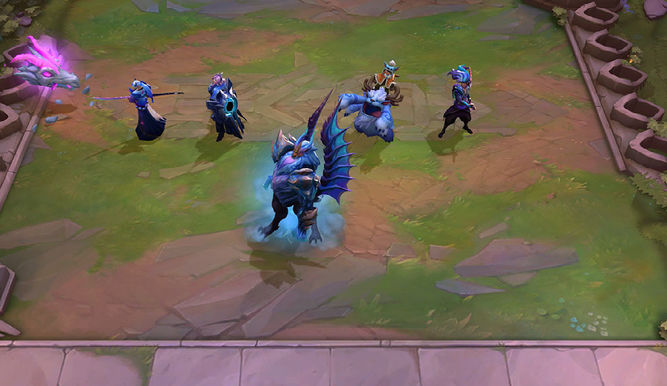 Una composición de Dragones