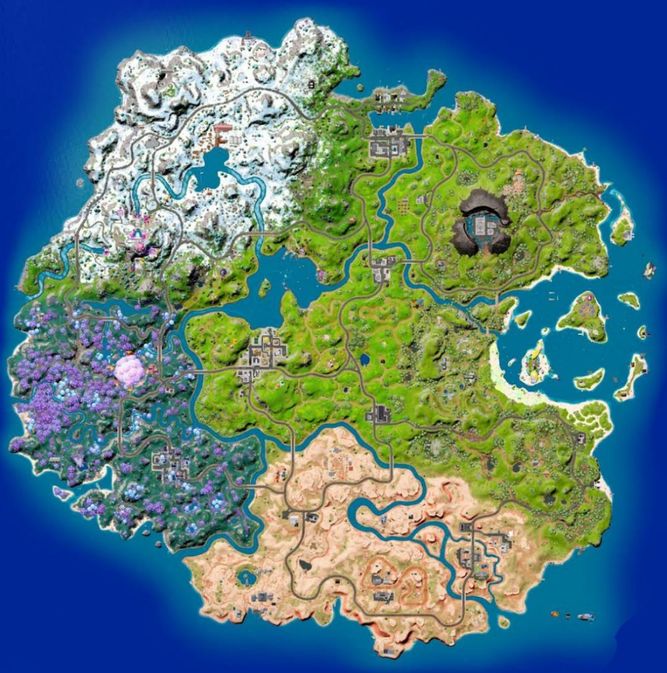 Mapa Fortnite Capítulo 3 Temporada 2