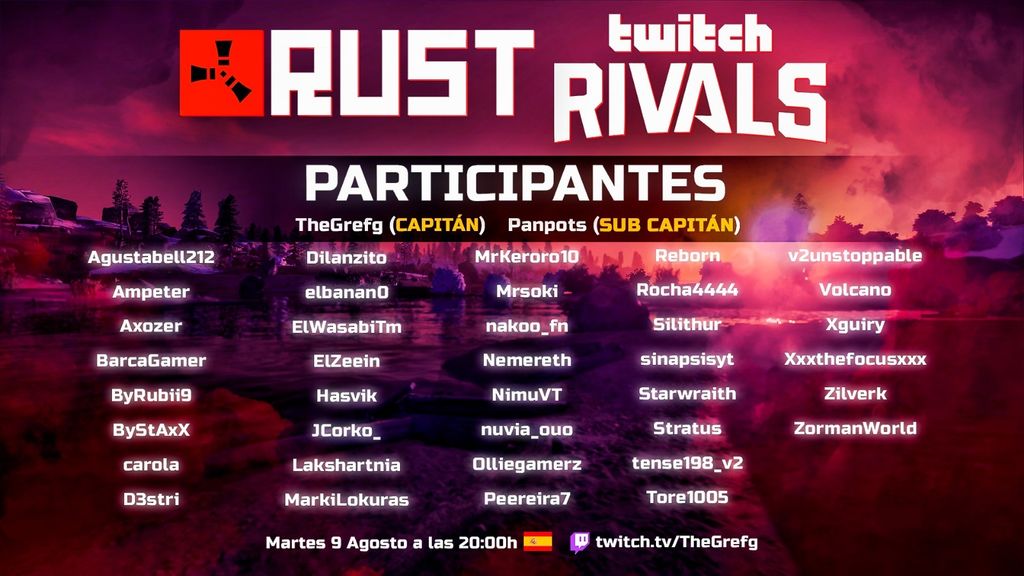Participantes y reglas del torneo