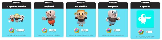 Skins de Cuphead