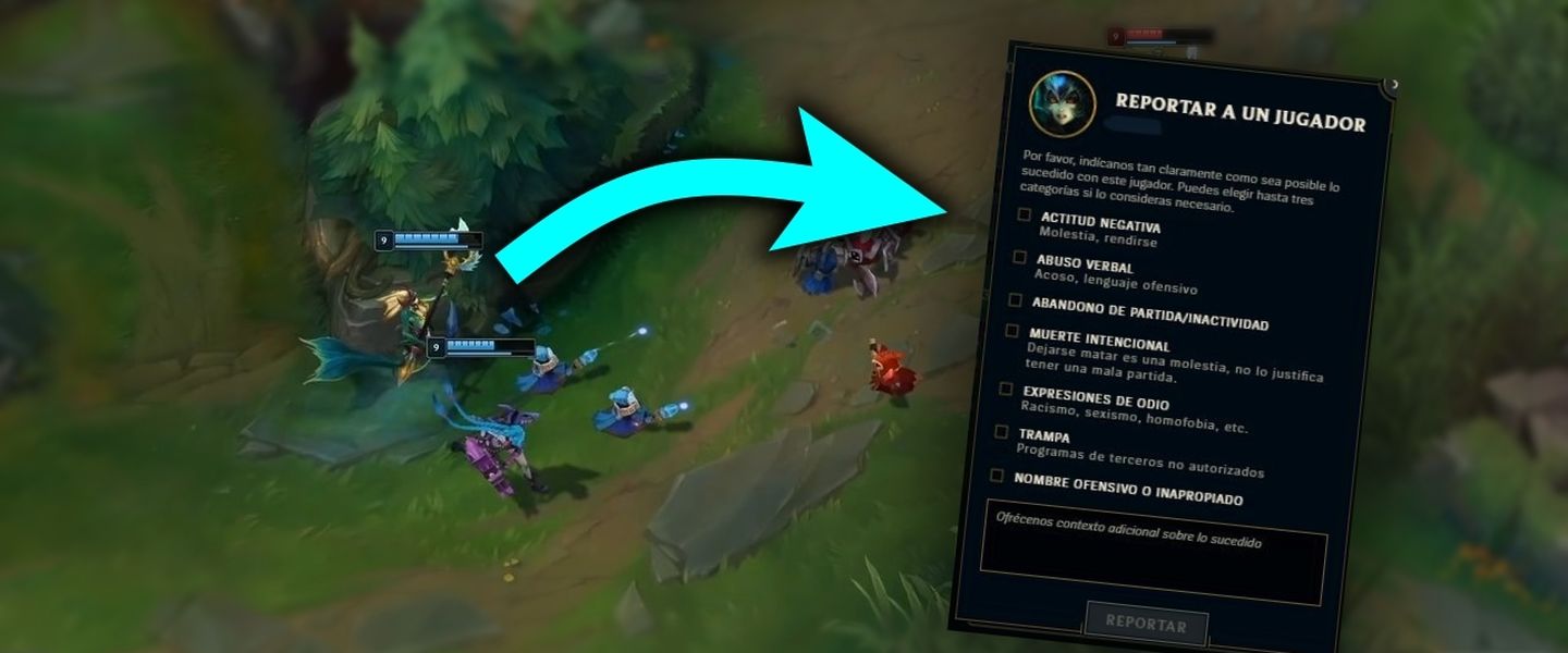 Próximamente se podrá reportar dentro del juego