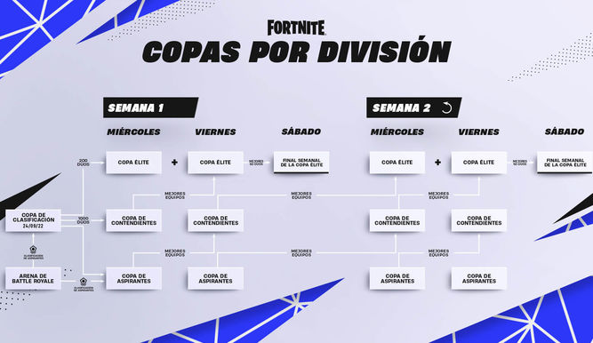 Copas por división