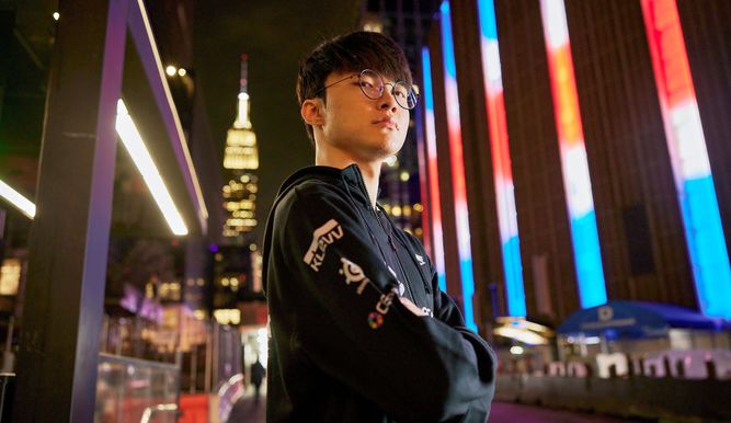 Faker durante los Worlds 2022