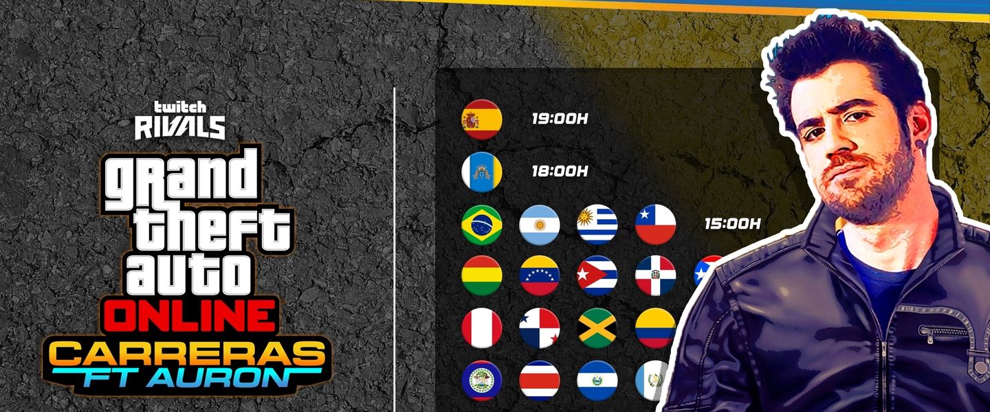 Horarios del Twitch Rivals de Auronplay