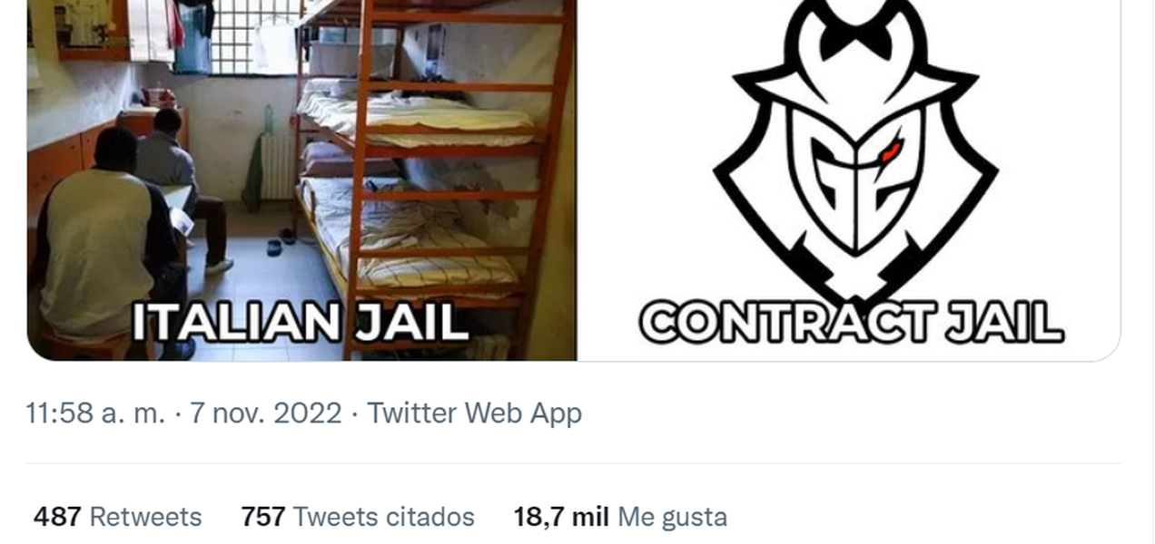 El tuit que ha provocado duras críticas a G2 Esports