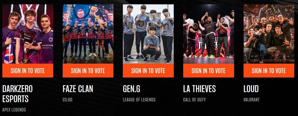 Mejor equipo de esports