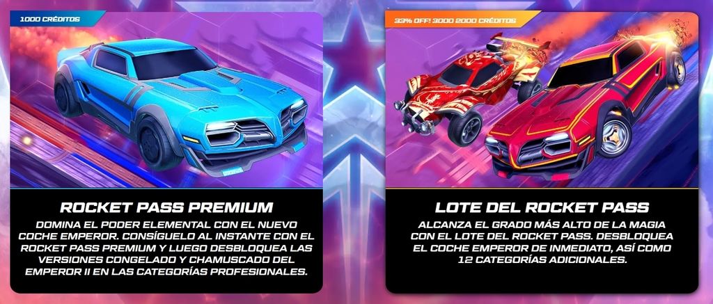 Rocket Pass de pago y premium