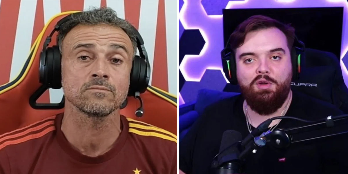 Ibai echa un capote a Luis Enrique
