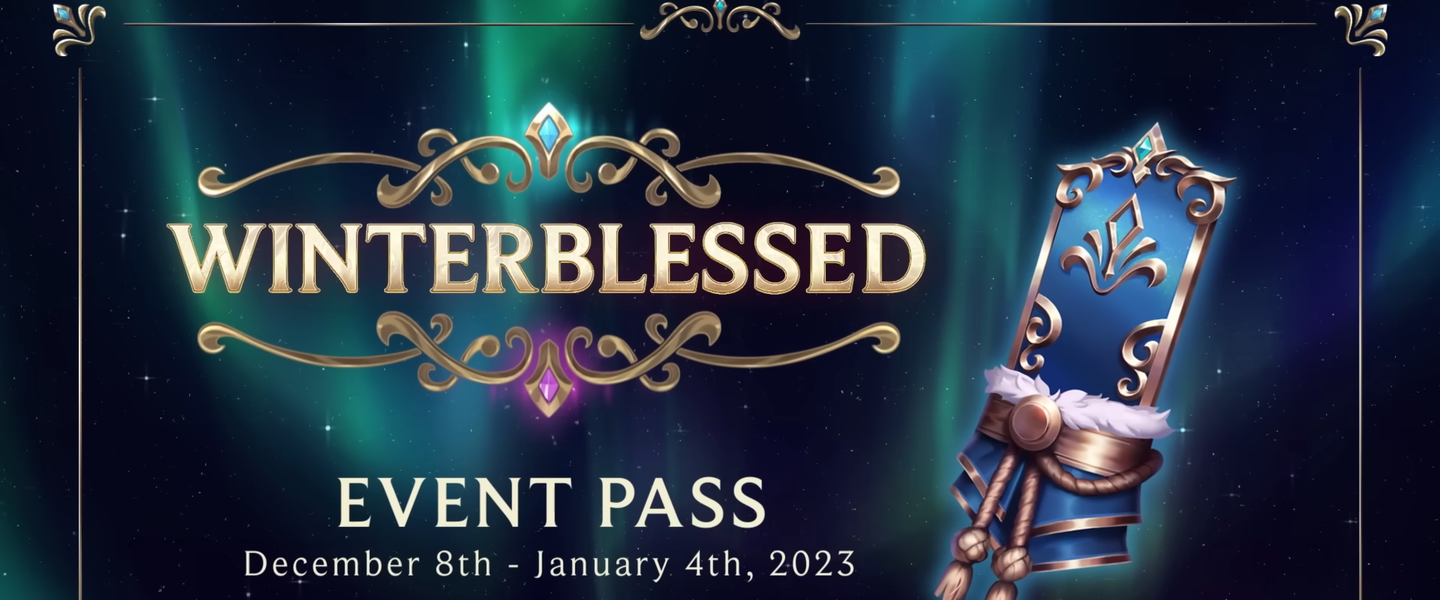 Imagen del pase del evento 2023 de invierno en el LoL