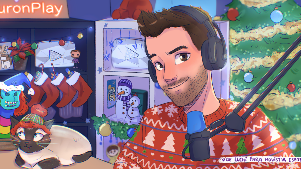 Ilustración de diciembre / Luchi / @luchijjk