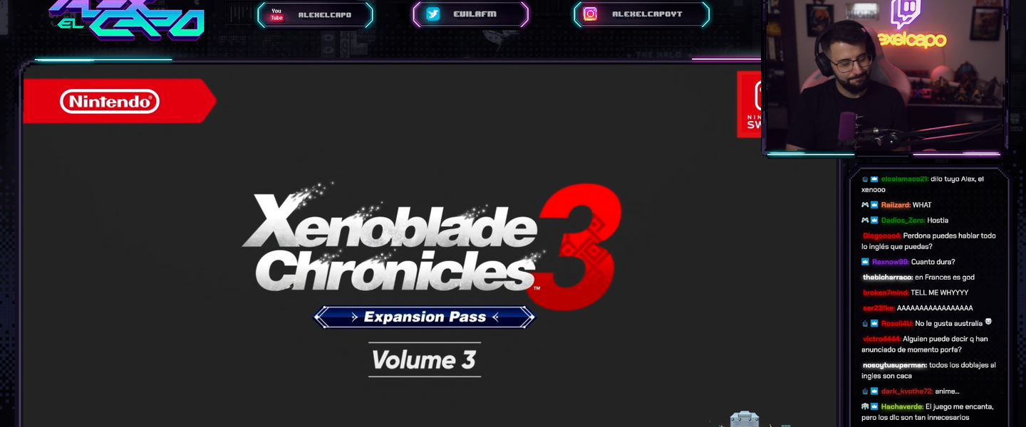 Alexelcapo viendo el Nintendo Direct