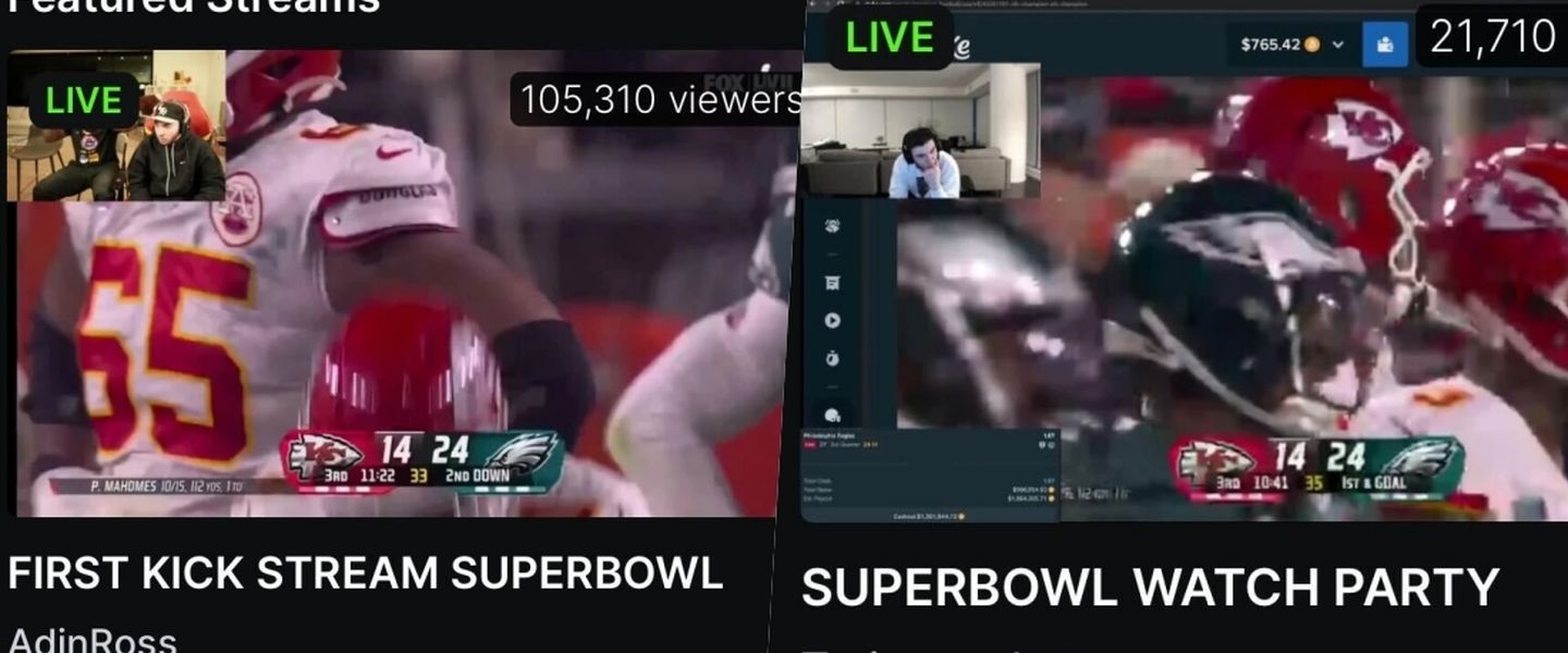 Los 120.000 espectadores de Kick en la Super Bowl... ¿Y el fin de la plataforma?