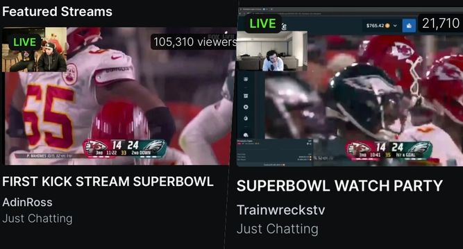 Los 120.000 espectadores de Kick en la Super Bowl... ¿Y el fin de la plataforma?