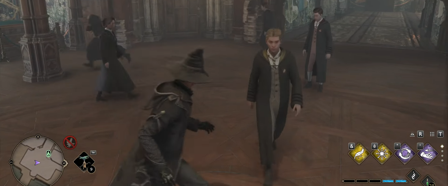 Una imagen del cooperativo en Hogwarts Legacy