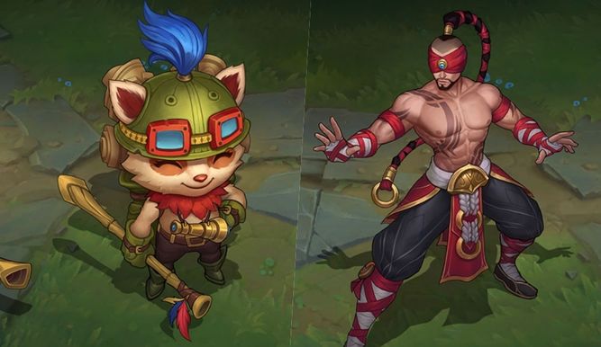 Teemo y Lee Sin: próximos reworks visuales