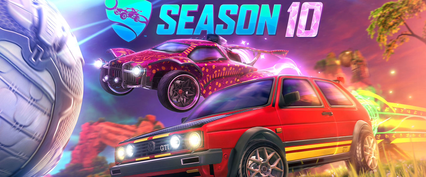 Nueva temporada 10 de Rocket League: llega el Golf II GTI