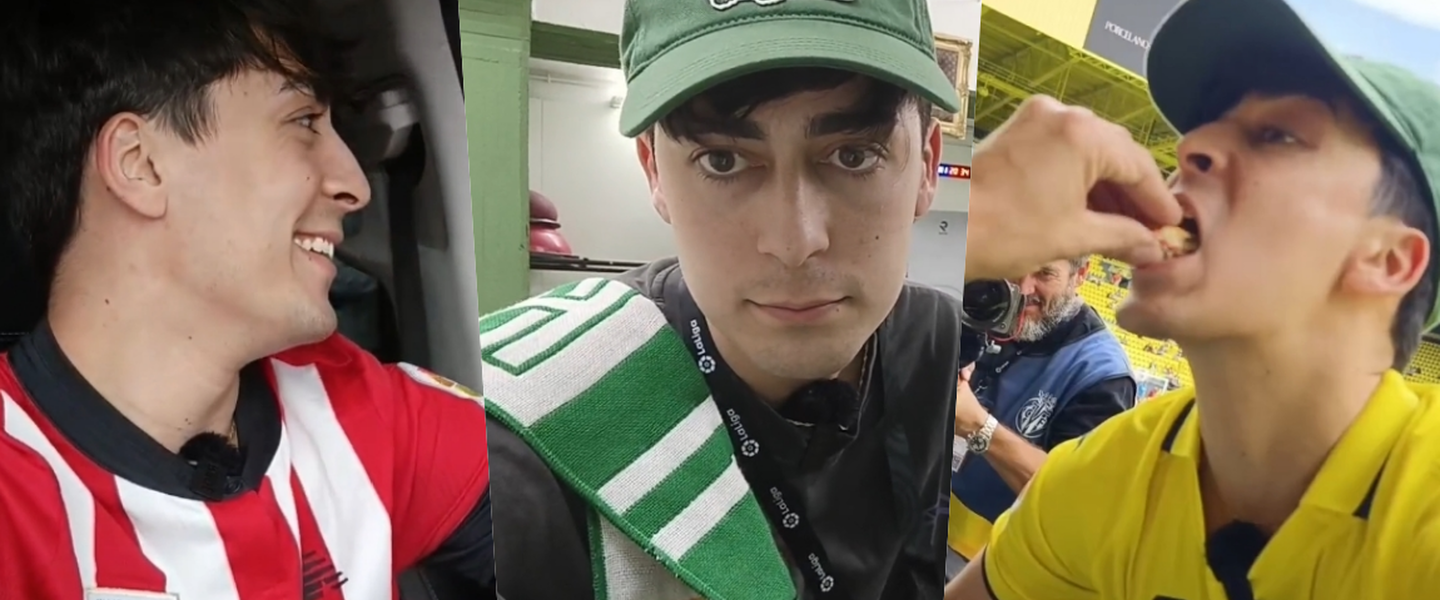 Nil con varias camisetas durante su viaje por los campos de España