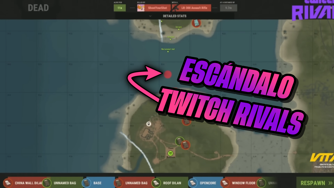 El robo al equipo hispano de Twitch Rivals de Rust