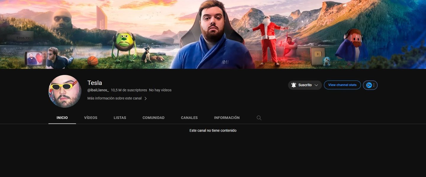 Así aparece el canal de Ibai en YouTube tras el hackeo