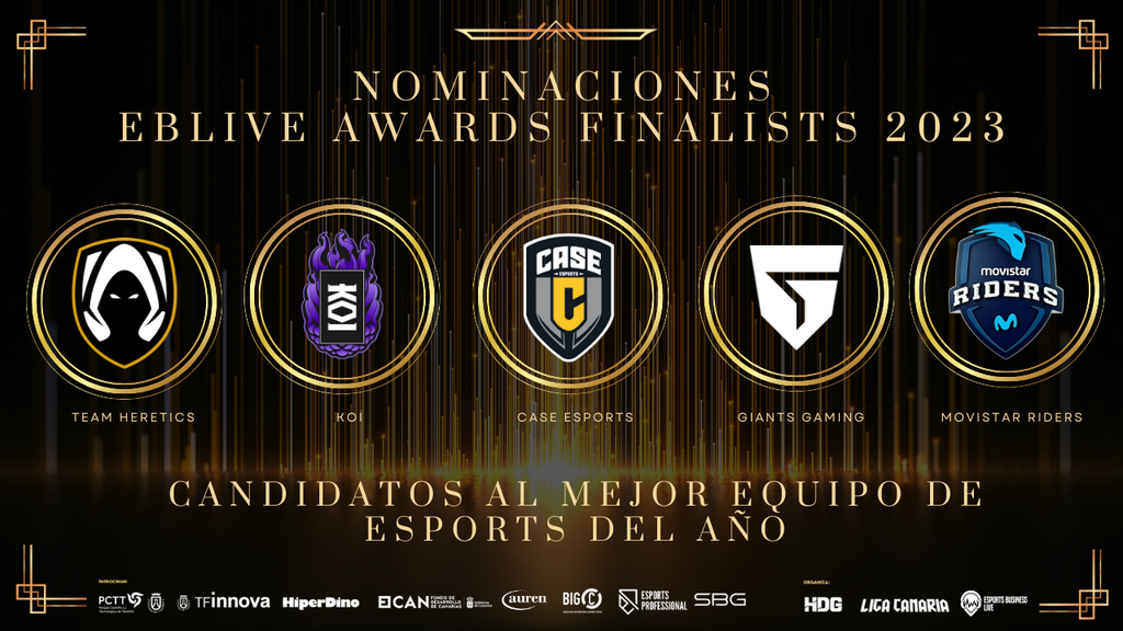 Candidatos al mejor equipo de esports del año