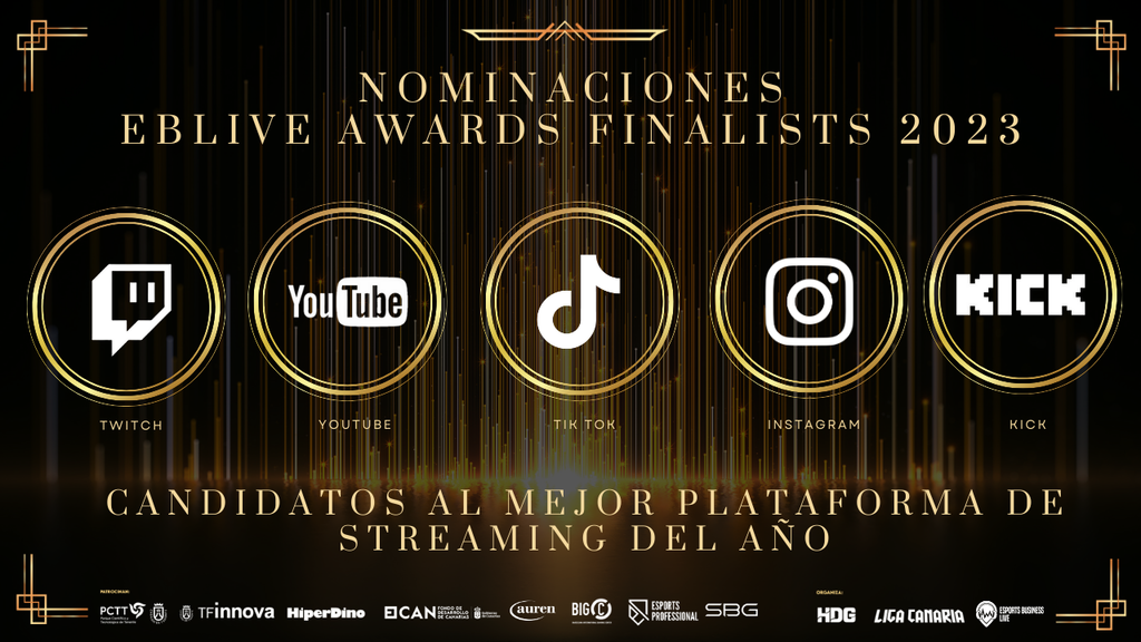Candidatos a la mejor plataforma de streaming del año