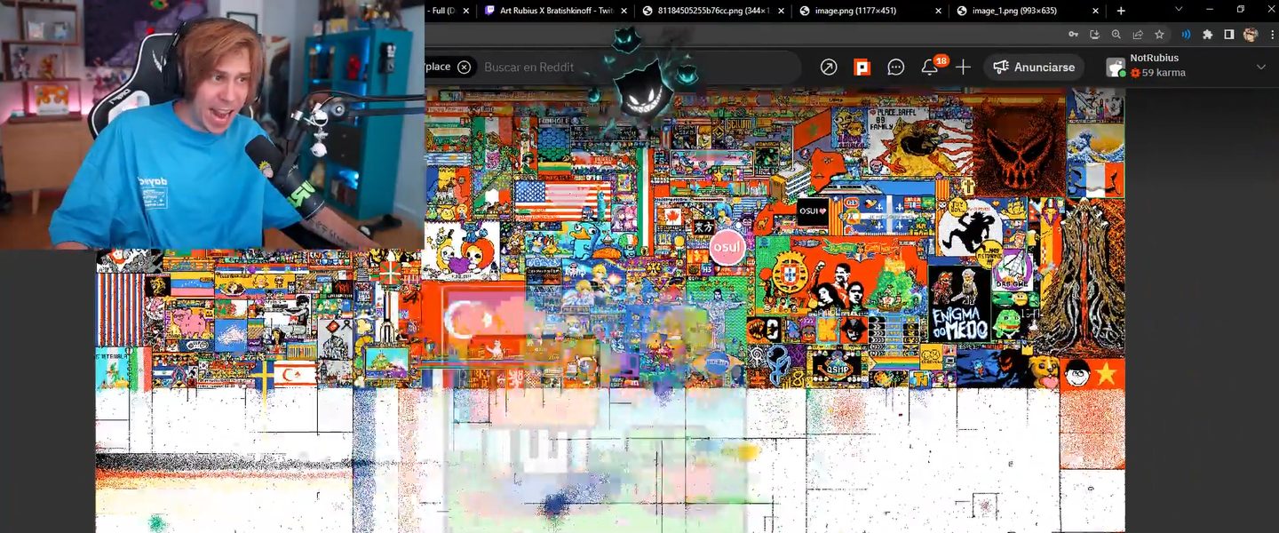 El General Rubius liderando la defensa píxel a píxel
