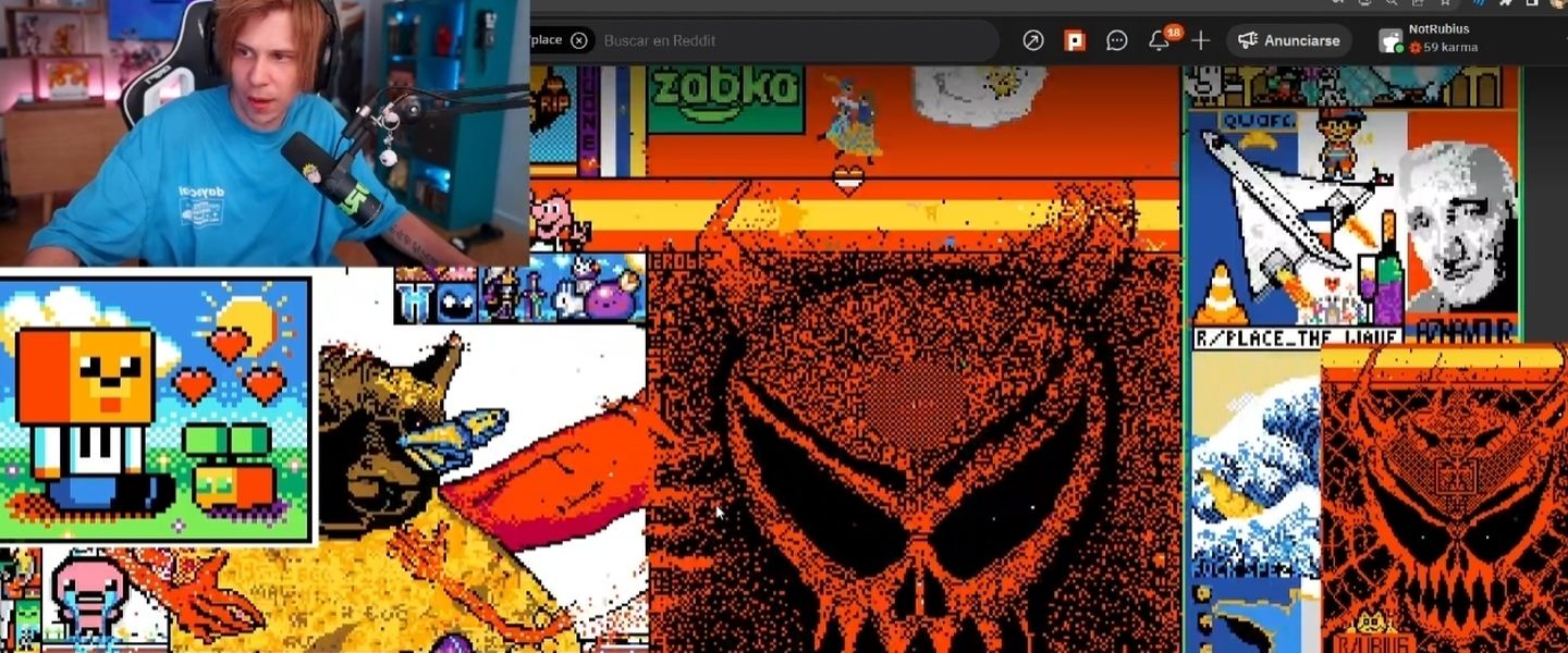 Rubius gana a las elecciones de España con el mural de Reddit