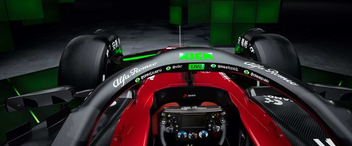 La imagen de Kick en el Alpha Romeo de F1