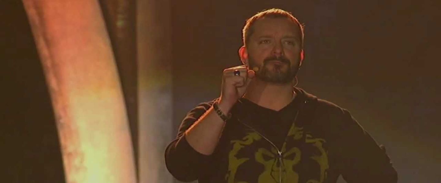 Chris Metzen en una Blizzcon de 2011