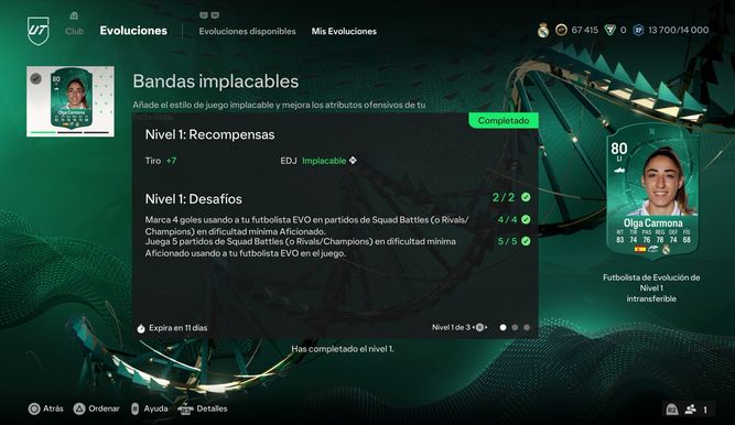 Evolución Bandas implacables 1