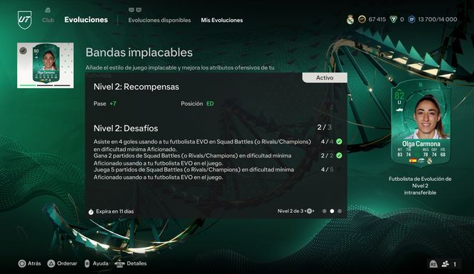 Evolución EA FC 24 Bandas implacables 2