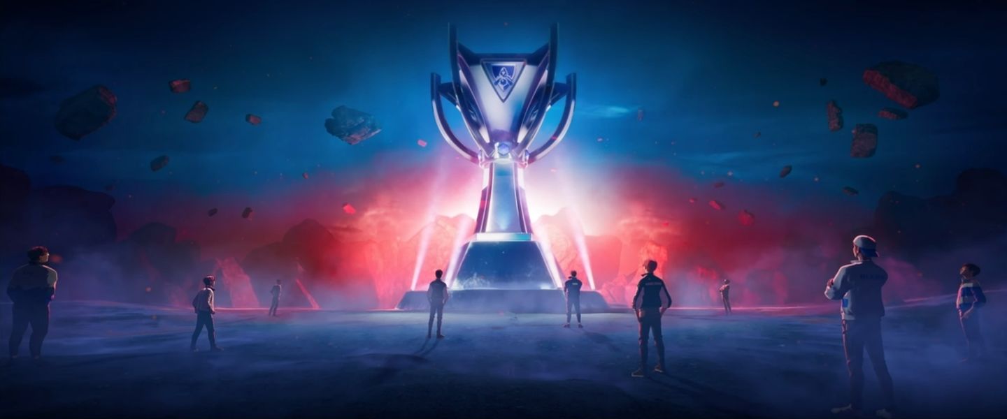 La copa de Worlds 2023 en el tema de GODS