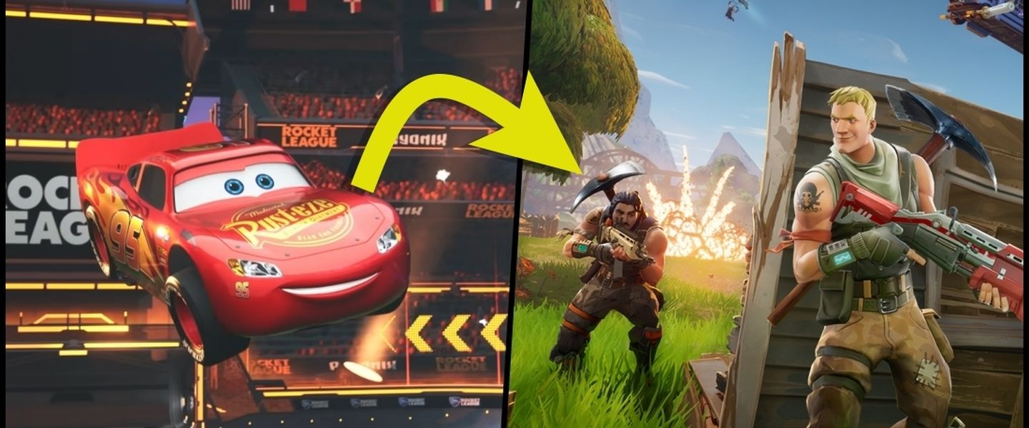 Rayo McQueen: en los campos de fútbol de RL y en Fortnite